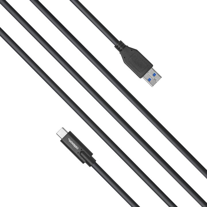 Actual product image Celexon USB-C auf USB-A Kabel - USB 3.2 Gen 2x1 1,0m, schwarz (1 m, USB 3.2 Gen 2)