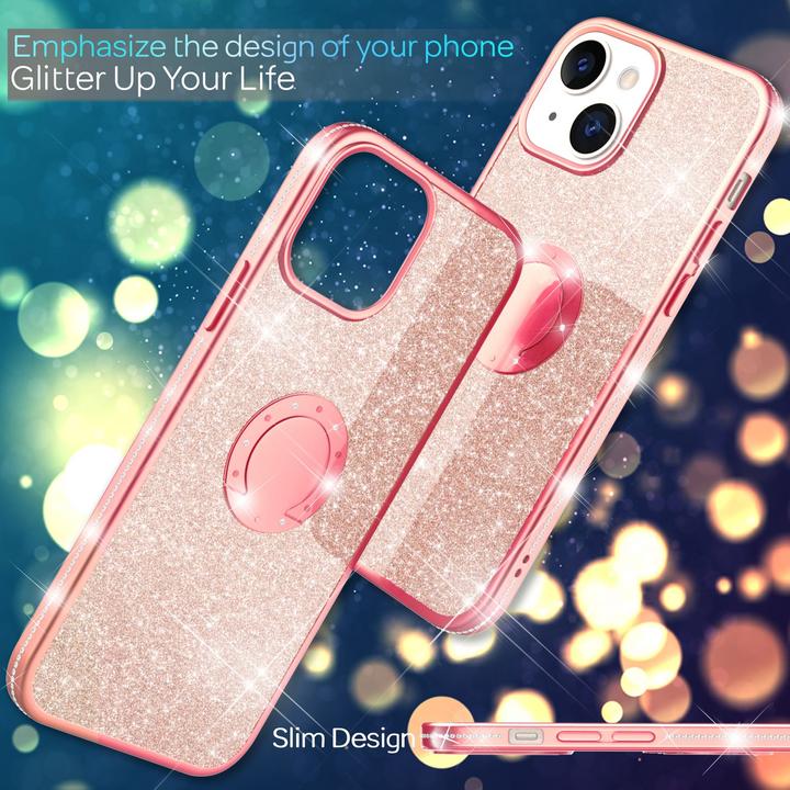 Immagine prodotto Nalia Anello Glitter Silicone Cover (Apple iPhone 13)