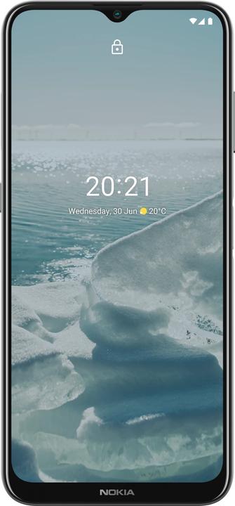 Actual product image Nokia G20 (64 GB, Glacier, 6.51", Dual SIM + SD, 48 Mpx, 4G)