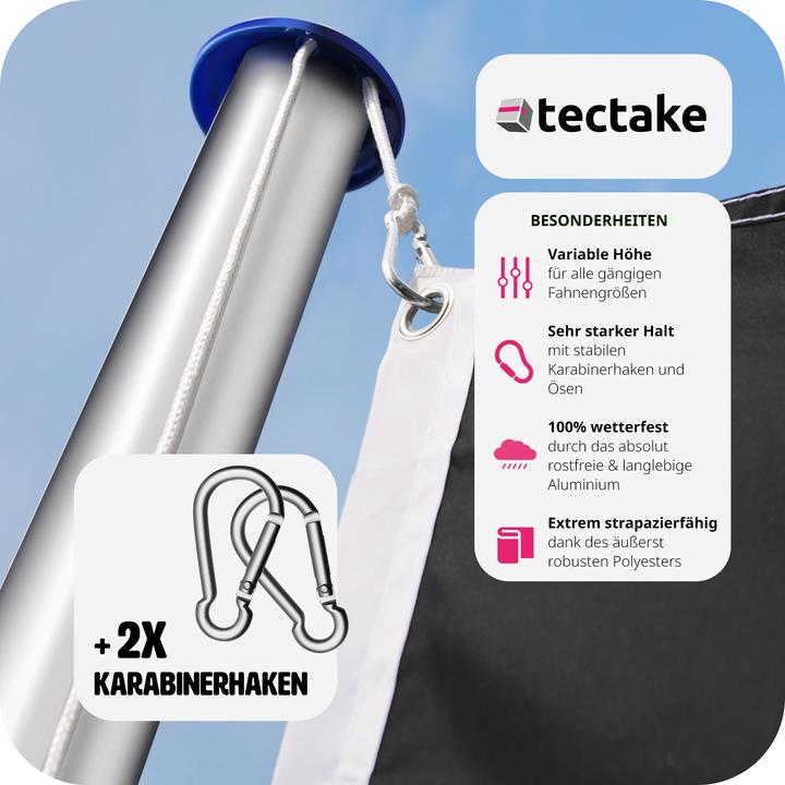 Produktbild tectake Fahnenmast