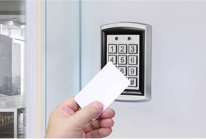 Produktbild Sygonix SY-6428612 Code-Tastatur mit RFID Oberflächenmontage 12 V DC/AC, 24 V D (Elektronische Zahlenkombination, Schlüsselkarte)