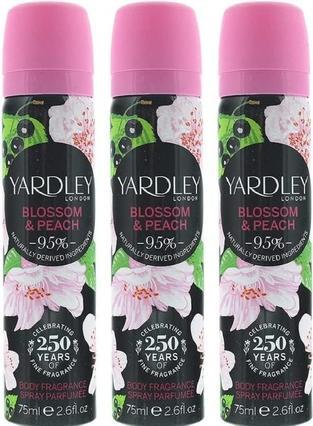 Produktbild Yardley Blossom & Peach by London Body Fragrance Spray 77 ml (Spray, 77 ml)