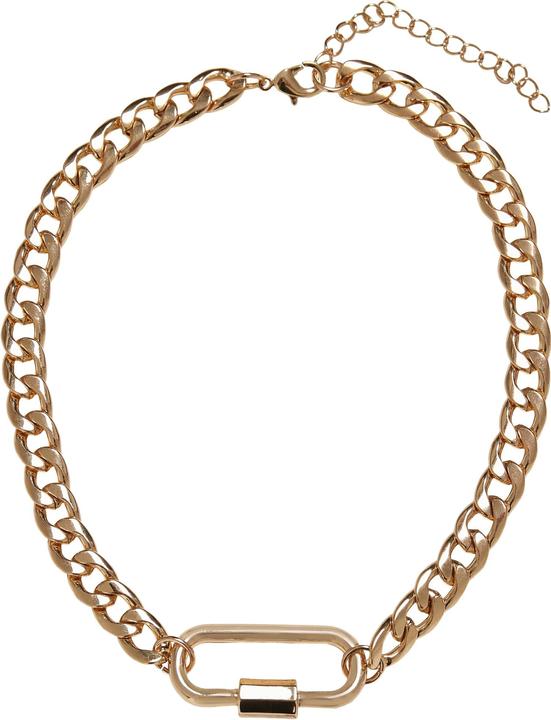 Actual product image Urban Classics Fastener Necklace - 17142 (Iron, Zinc)