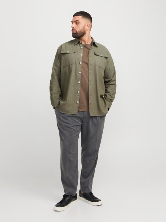 Actual product image Jack & Jones Plus Size Comfort Fit Overshirt Overshirt (5XL)