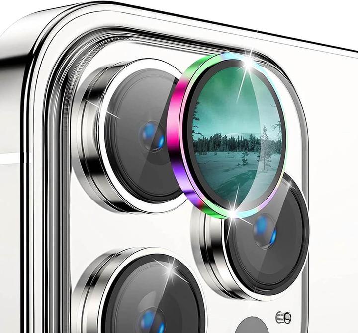 Actual product image Enkay iPhone 15 Pro / 15 Pro Max - Camera Lenses Protective Glass multicolor (3 Piece, Apple iPhone 15 Pro, Apple iPhone 15 Pro Max)