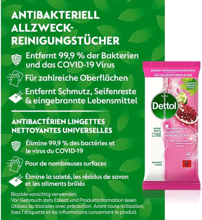 Produktbild Dettol Allzweck Reinigungstücher
