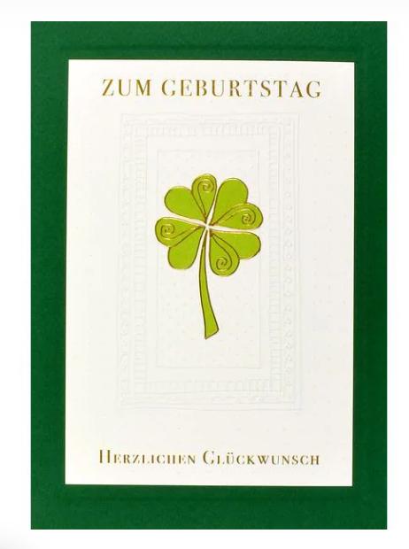 Produktbild ABC Geburtstagskarte Kleeblatt A5 (1 Stk.)