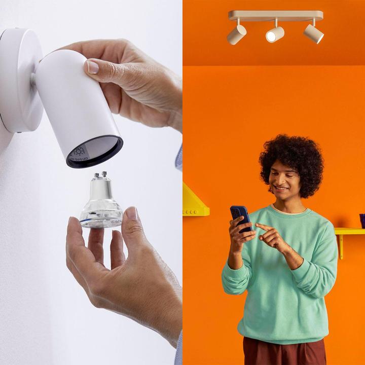 Image du produit WiZ Spot (GU10, 4.70 W, 345 lm, 1 x, F)