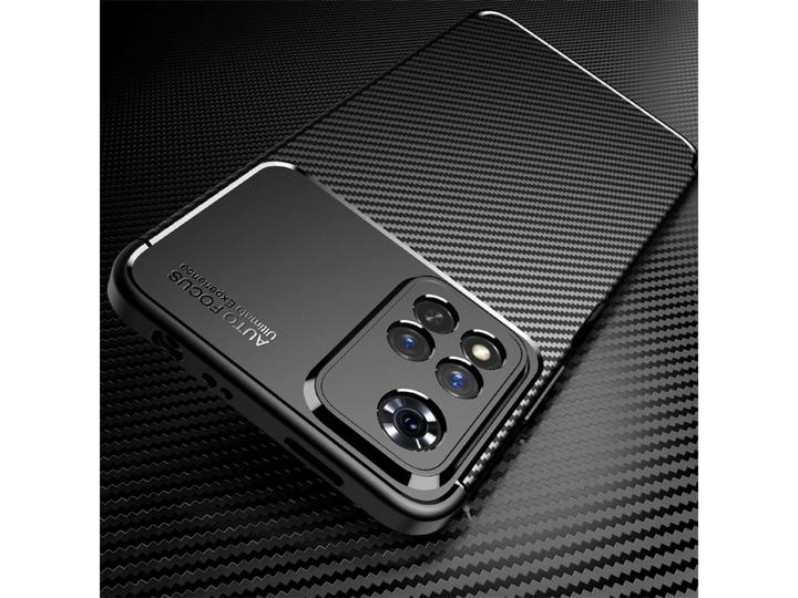 Produktbild Screenguard Xiaomi Redmi Note 11 Hülle Carbon Design TPU Case (Xiaomi Redmi Note 11)
