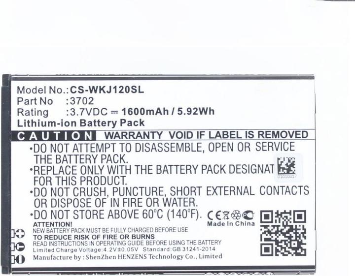 Immagine prodotto AGI Batteria compatibile con Wiko Jerry 3702 - Batteria - 1.600 mAh