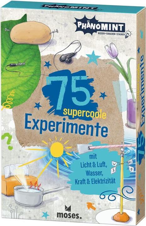 Actual product image PhänoMINT 75 supercoole Experimente mit Licht & Luft, Wasser, Kraft & Elektrizität (German, Anita van Saan, Carola of Boiler, 2020)