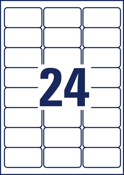 Actual product image Avery wetterfeste labels