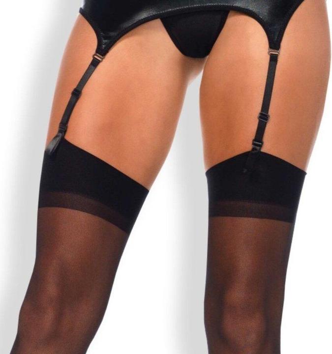 Produktbild Leg Avenue Straps-Strümpfe mit Naht (One Size)