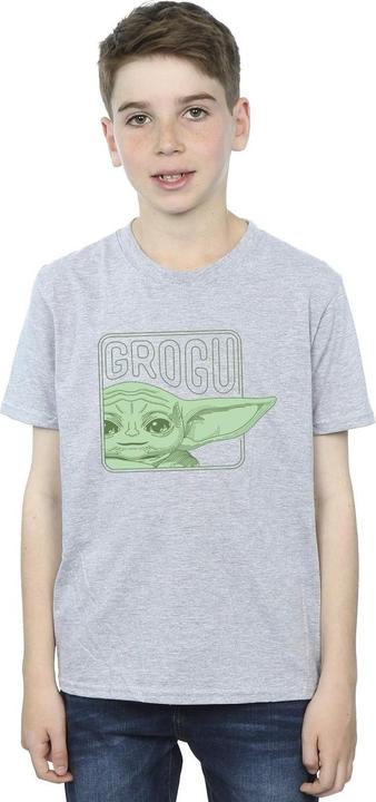 Actual product image Star Wars Boys The Mandalorian Grogu Box T-Shirt (152, 158)
