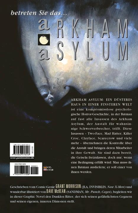 Actual product image Panini Batman: Arkham Asylum (German, Grant Morrison, 2009)