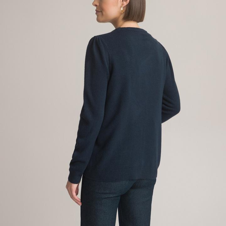 Actual product image Anne Weyburn Cardigan with V-neck and cashmere touch (44, 46)