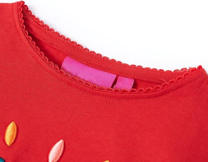 Produktbild VidaXL Kinder-Langarmshirt Rot 92,Material: 95 % Baumwolle. 5 (92)