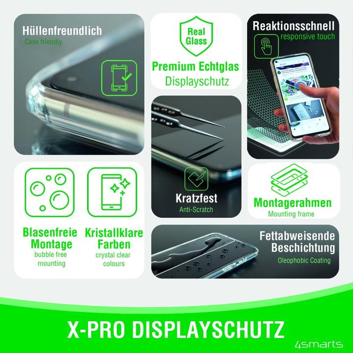 Produktbild 4smarts Second Glass X-Pro (1 Stück, Apple iPhone 13)