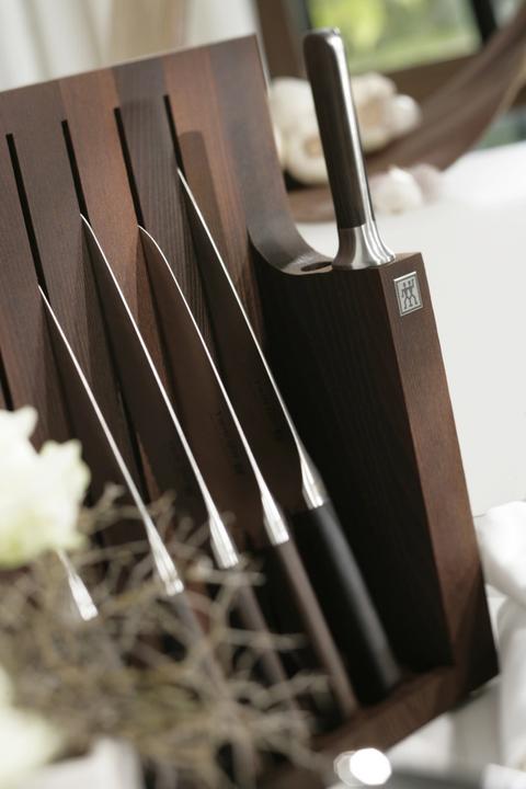 Actual product image Zwilling Twin 1731 knife block 7 pcs. brown, ash