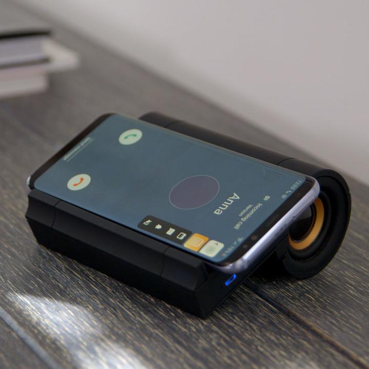 Produktbild MediaShop Volumax mobiler Smartphone Lautsprecher mit Aufladefunktion (Stromversorgung über USB)