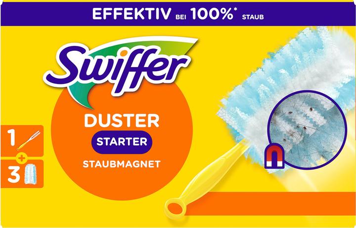 Actual product image Swiffer Staubmagnet Starterset Griff + 3 Tücher (4 pcs.)