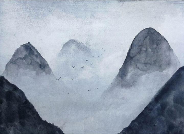 Produktbild Livingwalls Designwalls Misty Rocks Berge (350 x 255 cm)
