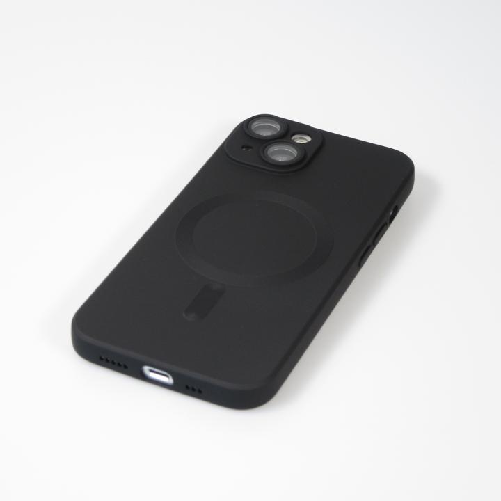 Produktbild PhoneLook Hülle Gummi weich mit Kameraschutzglas MagSafe (Apple iPhone 15)