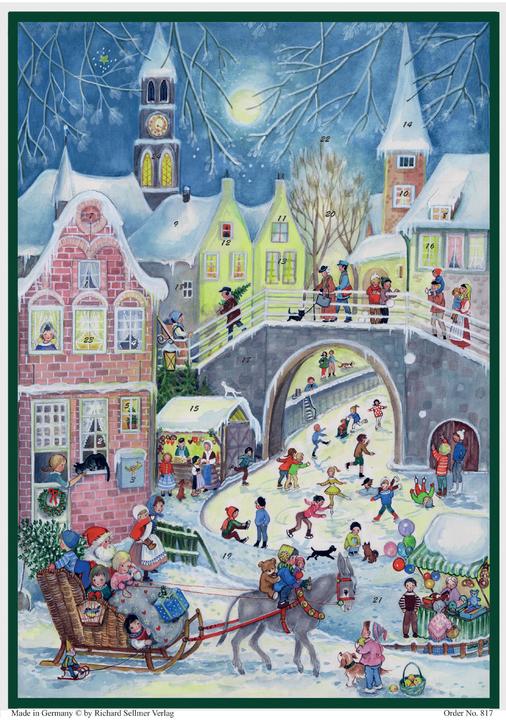 Image du produit 817 - Calendrier de l'Avent - Donkey on Christmas sleigh