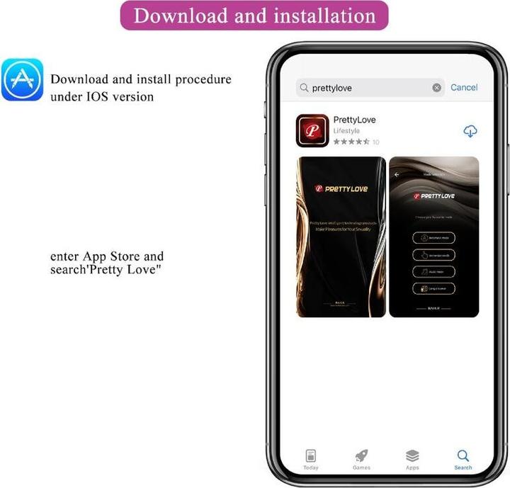Actual product image Pretty Love Billy Vibration Remote Control Purple - Free App