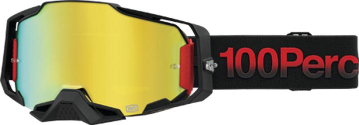 Produktbild 100% Armega Goggle Tzar - Mirror Gold (Black, Red, Mirror Gold)