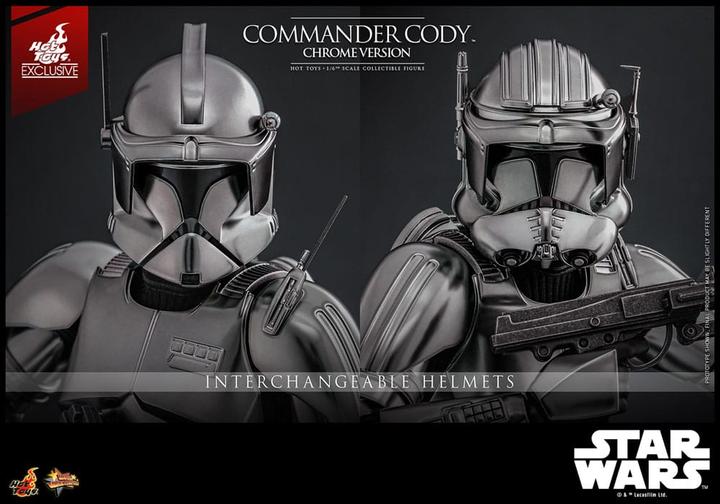 Produktbild Hot Toys Star Wars Movie Masterpiece Actionfigur 1/6 Commander Cody (Chrome Version) Exclusive 30 cm