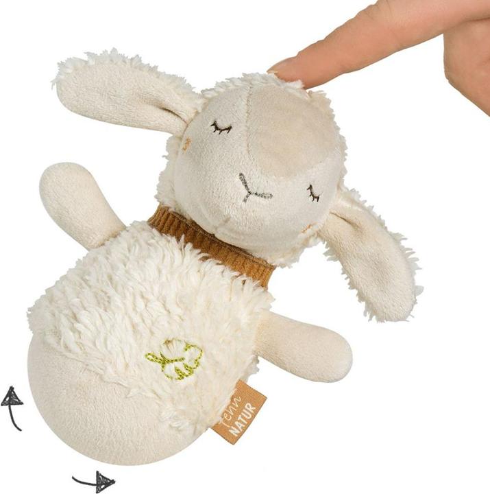 Actual product image Fehn Rasseln & Greiflinge Steh-auf-Figur NATUR - Schaf