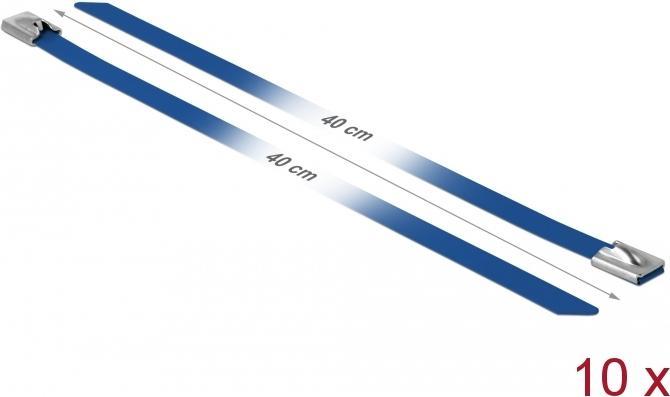 Produktbild Delock Edelstahlkabelbinder 400x7,9 10 Stk. (Metallkabelbinder, 400 mm, 10 Stk.)
