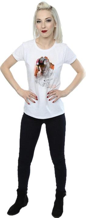 Actual product image Star Wars Womens/Ladies The Last Jedi Poe Dameron Brushed Cotton T-Shirt (XL)