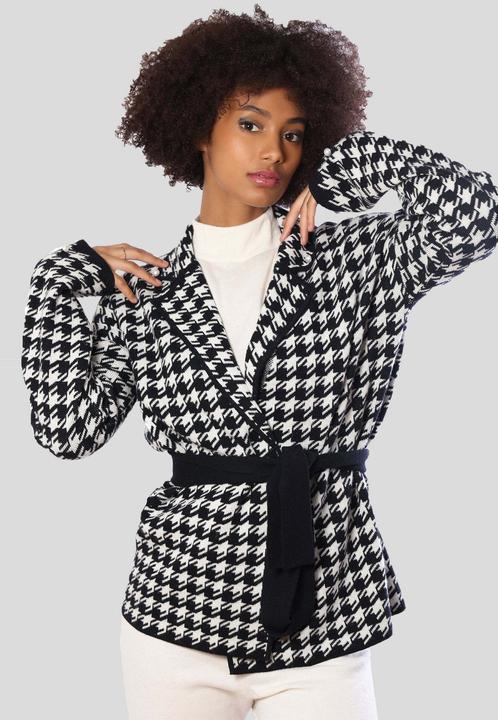 Immagine prodotto Bellemere Cardigan Two-Tone Cashmere-Merino Houndstooth (S)