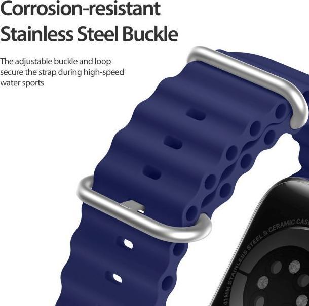 Produktbild Dux Ducis Strap Watch Strap 8 / 7 / 6 / 5 / 4 / 3 / 2 / SE (41 / 40 / 38mm) Silicone Band Bracelet N (40 mm, 38 mm, 41 mm, Silikon, Apple Watch Series 2, Apple Watch Series 3, Apple Watch Series 1, Apple Watch Series 4, Apple Watch Series 5, Apple Watch Series 6, Apple Watch Series 7, Apple Watch Series 8, Apple Watch Series 9, Apple Watch SE)