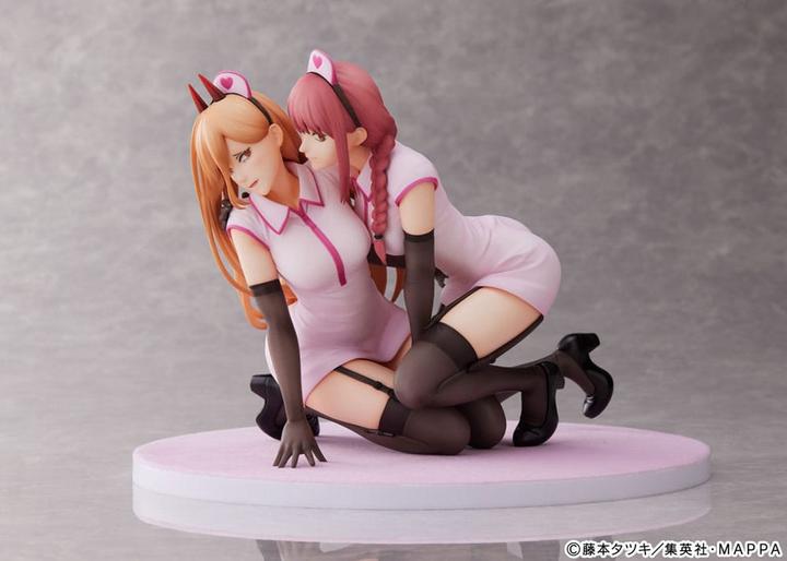 Produktbild Furyu Chainsaw Man statuette PVC 1/7 Power & Makima Nurse Ver. 14 cm