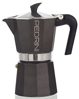 Produktbild Pedrini 9114 Manuelle Kaffeemaschine Mokka-Kanne Anthrazit