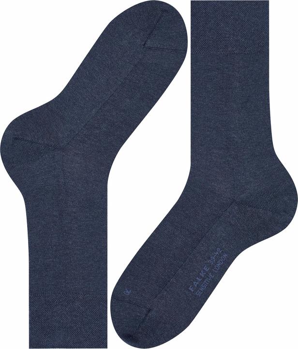 Actual product image Falke London Sensitive (3-pack) men's socks, colour 6127 navy mel., size 47-50 (Single pack, 47 - 50)