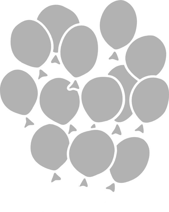 Immagine prodotto Craft Emotions Stencil "uva a palloncino" A6