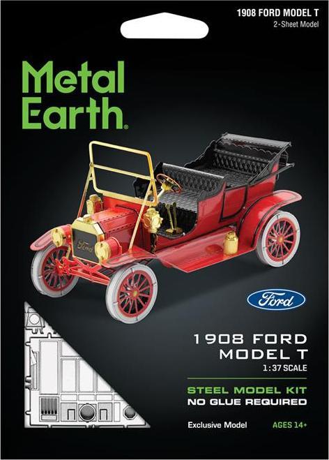 Actual product image Metal Earth Ford 1908 Model T - red - metal kit