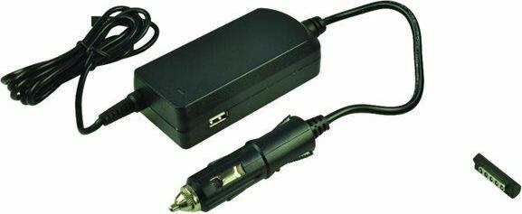 Actual product image 2-Power DC Car Adapter 12V 3.6A 45W + 2.1A USB
