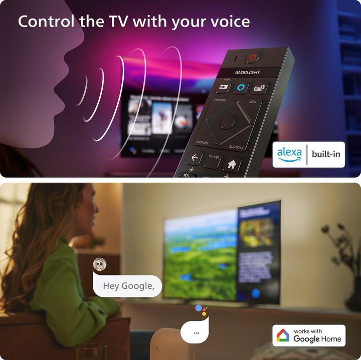 Actual product image Philips The One (55") 4K Ultra HD Smart TV Wi-Fi Anthracite, Grey (55", LED, 4K, 2023)
