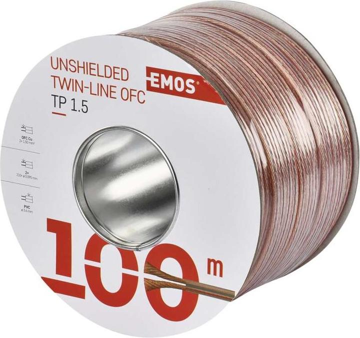 Emos UTP-Kabel 2x2,5mm transparent, 100m (100 m)