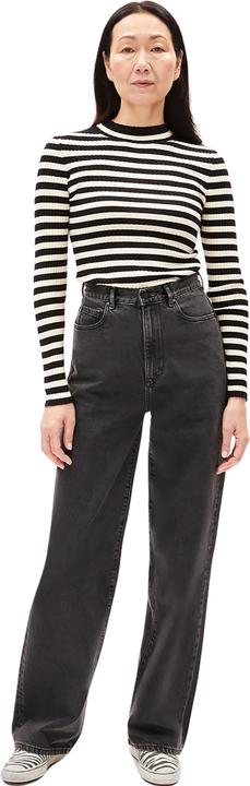 Produktbild Armedangels Alaania Pullover Stand-Up Collar Black/Oatmilk (XS)