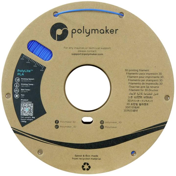 Produktbild Polymaker PolyLite PLA (PLA, 1.75 mm, 1000 g, Blau)