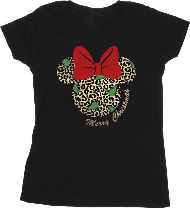 Image du produit Disney - T-shirt MINNIE MOUSE LEOPARD CHRISTMAS - Femme (XL)