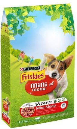 Friskies Mini Menu Beef with vegetables - dry food for dogs - 1.5 kg (Senior, 1 pcs., 1500 g)