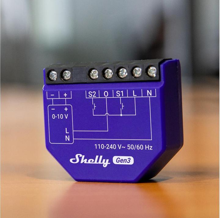 Actual product image Shelly Dimmer 0/1-10V PM Gen3 (Dimming actuator)