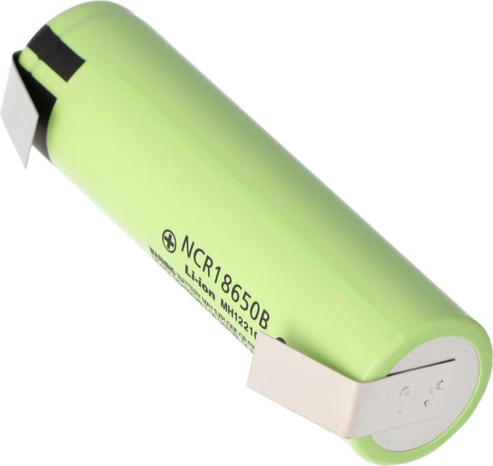 Actual product image Panasonic Battery NCR18650B + solder tag U (1 pcs., 18650, 3400 mAh)